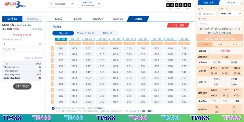 Các bước cược lô đề TIM88 cực nhanh